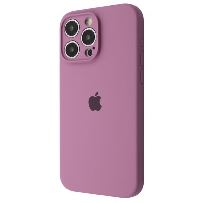 Чохол Silicone Case Camera Protection iPhone 13 Pro Max black currant