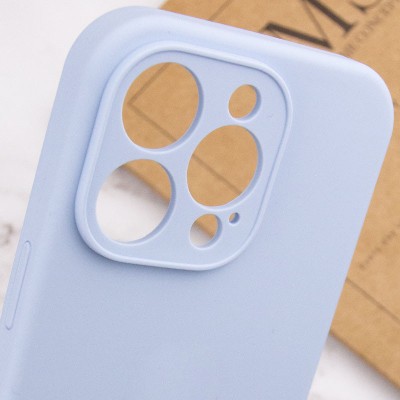 Чохол Silicone Case Full Camera Protective (AA) NO LOGO для Apple iPhone 14 Pro Max (6.7") Блакитний / Lilac Blue