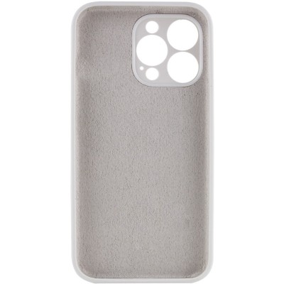 Чохол Silicone Case Full Camera Protective (AA) NO LOGO для Apple iPhone 15 Pro (6.1") Білий / White Чохол Silicone Case Full Camera Protective (AA) NO LOGO для Apple iPhone 15 Pro (6.1") Білий / White
