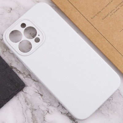 Чохол Silicone Case Full Camera Protective (AA) NO LOGO для Apple iPhone 15 Pro (6.1") Білий / White Чохол Silicone Case Full Camera Protective (AA) NO LOGO для Apple iPhone 15 Pro (6.1") Білий / White