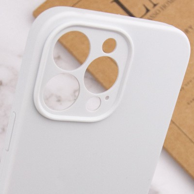 Чохол Silicone Case Full Camera Protective (AA) NO LOGO для Apple iPhone 15 Pro (6.1") Білий / White Чохол Silicone Case Full Camera Protective (AA) NO LOGO для Apple iPhone 15 Pro (6.1") Білий / White
