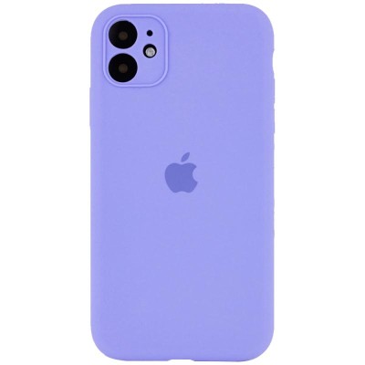 Чохол Silicone Case Full Camera Protective (AA) для Apple iPhone 12 (6.1") Бузковий / Dasheen Чохол Silicone Case Full Camera Protective (AA) для Apple iPhone 12 (6.1") Бузковий / Dasheen