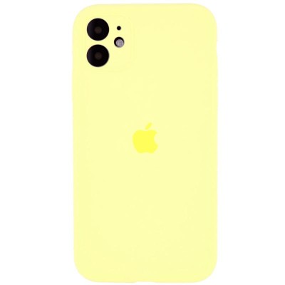 Чохол Silicone Case Full Camera Protective (AA) для Apple iPhone 12 (6.1") Жовтий / Mellow Yellow Чохол Silicone Case Full Camera Protective (AA) для Apple iPhone 12 (6.1") Жовтий / Mellow Yellow