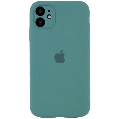 Чохол Silicone Case Full Camera Protective (AA) для Apple iPhone 12 (6.1") Зелений / Pine green Чохол Silicone Case Full Camera Protective (AA) для Apple iPhone 12 (6.1") Зелений / Pine green