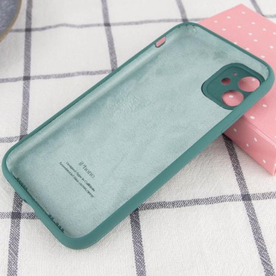 Чохол Silicone Case Full Camera Protective (AA) для Apple iPhone 12 (6.1") Зелений / Pine green Чохол Silicone Case Full Camera Protective (AA) для Apple iPhone 12 (6.1") Зелений / Pine green