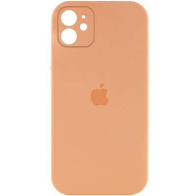 Чохол Silicone Case Full Camera Protective (AA) для Apple iPhone 12 (6.1") Помаранчевий / Cantaloupe Чохол Silicone Case Full Camera Protective (AA) для Apple iPhone 12 (6.1") Помаранчевий / Cantaloupe
