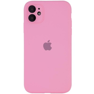 Чохол Silicone Case Full Camera Protective (AA) для Apple iPhone 12 (6.1") Рожевий / Light pink Чохол Silicone Case Full Camera Protective (AA) для Apple iPhone 12 (6.1") Рожевий / Light pink