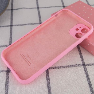 Чохол Silicone Case Full Camera Protective (AA) для Apple iPhone 12 (6.1") Рожевий / Light pink Чохол Silicone Case Full Camera Protective (AA) для Apple iPhone 12 (6.1") Рожевий / Light pink