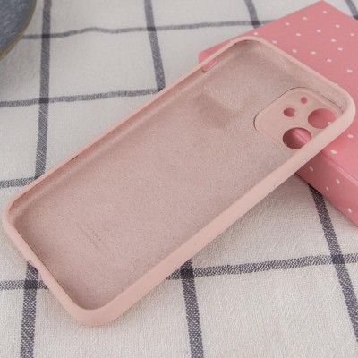 Чохол Silicone Case Full Camera Protective (AA) для Apple iPhone 12 (6.1") Рожевий / Pink Sand Чохол Silicone Case Full Camera Protective (AA) для Apple iPhone 12 (6.1") Рожевий / Pink Sand