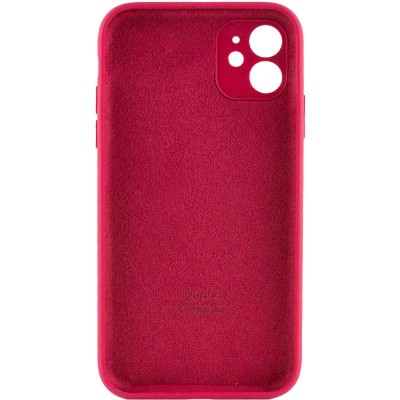 Чохол Silicone Case Full Camera Protective (AA) для Apple iPhone 12 (6.1") Червоний / Rose Red Чохол Silicone Case Full Camera Protective (AA) для Apple iPhone 12 (6.1") Червоний / Rose Red