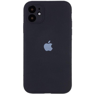 Чохол Silicone Case Full Camera Protective (AA) для Apple iPhone 12 (6.1") Чорний / Black Чохол Silicone Case Full Camera Protective (AA) для Apple iPhone 12 (6.1") Чорний / Black