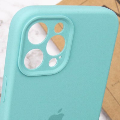Чохол Silicone Case Full Camera Protective (AA) для Apple iPhone 12 Pro (6.1") Бірюзовий / Marine Green Чохол Silicone Case Full Camera Protective (AA) для Apple iPhone 12 Pro (6.1") Бірюзовий / Marine Green