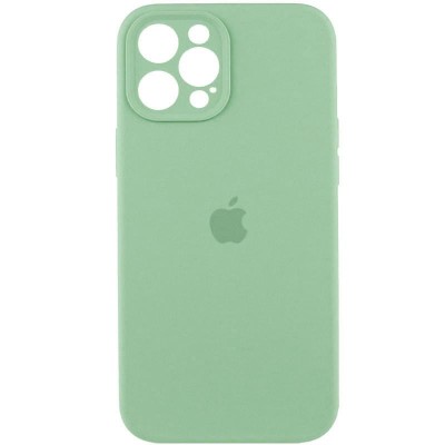 Чохол Silicone Case Full Camera Protective (AA) для Apple iPhone 12 Pro (6.1") Зелений / Pistachio Чохол Silicone Case Full Camera Protective (AA) для Apple iPhone 12 Pro (6.1") Зелений / Pistachio