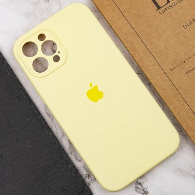 Чохол Silicone Case Full Camera Protective (AA) для Apple iPhone 12 Pro Max (6.7") Жовтий / Mellow Yellow Чохол Silicone Case Full Camera Protective (AA) для Apple iPhone 12 Pro Max (6.7") Жовтий / Mellow Yellow