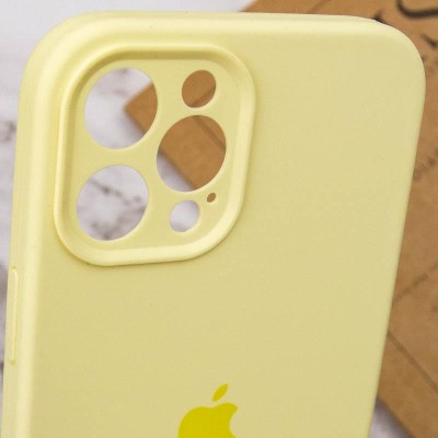 Чохол Silicone Case Full Camera Protective (AA) для Apple iPhone 12 Pro Max (6.7") Жовтий / Mellow Yellow Чохол Silicone Case Full Camera Protective (AA) для Apple iPhone 12 Pro Max (6.7") Жовтий / Mellow Yellow
