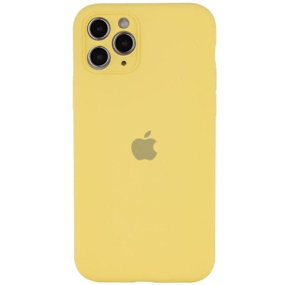 Чохол Silicone Case Full Camera Protective (AA) для Apple iPhone 12 Pro Max (6.7") Жовтий / Yellow Чохол Silicone Case Full Camera Protective (AA) для Apple iPhone 12 Pro Max (6.7") Жовтий / Yellow