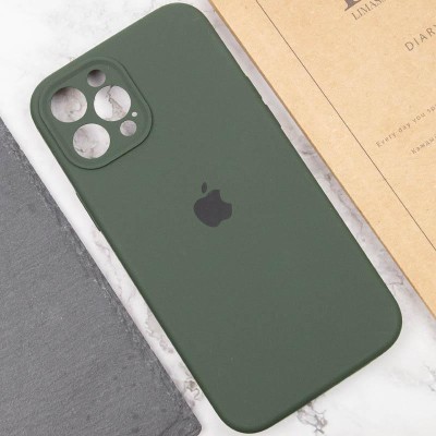 Чохол Silicone Case Full Camera Protective (AA) для Apple iPhone 12 Pro Max (6.7") Зелений / Cyprus Green Чохол Silicone Case Full Camera Protective (AA) для Apple iPhone 12 Pro Max (6.7") Зелений / Cyprus Green