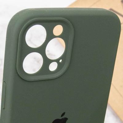 Чохол Silicone Case Full Camera Protective (AA) для Apple iPhone 12 Pro Max (6.7") Зелений / Cyprus Green Чохол Silicone Case Full Camera Protective (AA) для Apple iPhone 12 Pro Max (6.7") Зелений / Cyprus Green