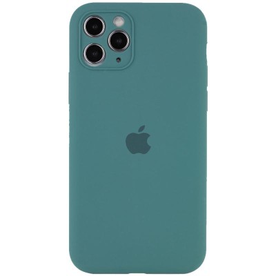 Чохол Silicone Case Full Camera Protective (AA) для Apple iPhone 12 Pro Max (6.7") Зелений / Pine green Чохол Silicone Case Full Camera Protective (AA) для Apple iPhone 12 Pro Max (6.7") Зелений / Pine green