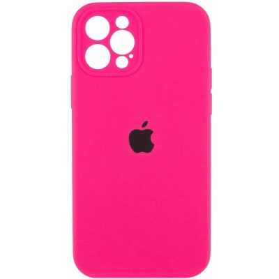 Чохол Silicone Case Full Camera Protective (AA) для Apple iPhone 12 Pro Max (6.7") Рожевий / Barbie pink Чохол Silicone Case Full Camera Protective (AA) для Apple iPhone 12 Pro Max (6.7") Рожевий / Barbie pink