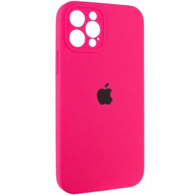 Чохол Silicone Case Full Camera Protective (AA) для Apple iPhone 12 Pro Max (6.7") Рожевий / Barbie pink Чохол Silicone Case Full Camera Protective (AA) для Apple iPhone 12 Pro Max (6.7") Рожевий / Barbie pink