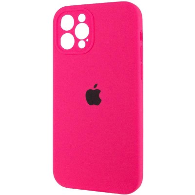 Чохол Silicone Case Full Camera Protective (AA) для Apple iPhone 12 Pro Max (6.7") Рожевий / Barbie pink Чохол Silicone Case Full Camera Protective (AA) для Apple iPhone 12 Pro Max (6.7") Рожевий / Barbie pink
