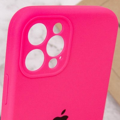 Чохол Silicone Case Full Camera Protective (AA) для Apple iPhone 12 Pro Max (6.7") Рожевий / Barbie pink Чохол Silicone Case Full Camera Protective (AA) для Apple iPhone 12 Pro Max (6.7") Рожевий / Barbie pink