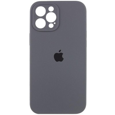 Чохол Silicone Case Full Camera Protective (AA) для Apple iPhone 12 Pro Max (6.7") Сірий / Dark Gray Чохол Silicone Case Full Camera Protective (AA) для Apple iPhone 12 Pro Max (6.7") Сірий / Dark Gray