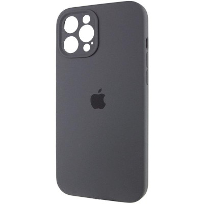 Чохол Silicone Case Full Camera Protective (AA) для Apple iPhone 12 Pro Max (6.7") Сірий / Dark Gray Чохол Silicone Case Full Camera Protective (AA) для Apple iPhone 12 Pro Max (6.7") Сірий / Dark Gray