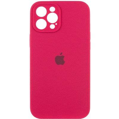 Чохол Silicone Case Full Camera Protective (AA) для Apple iPhone 12 Pro Max (6.7") Червоний / Rose Red Чохол Silicone Case Full Camera Protective (AA) для Apple iPhone 12 Pro Max (6.7") Червоний / Rose Red