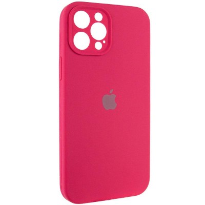 Чохол Silicone Case Full Camera Protective (AA) для Apple iPhone 12 Pro Max (6.7") Червоний / Rose Red Чохол Silicone Case Full Camera Protective (AA) для Apple iPhone 12 Pro Max (6.7") Червоний / Rose Red
