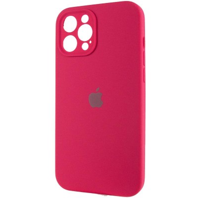 Чохол Silicone Case Full Camera Protective (AA) для Apple iPhone 12 Pro Max (6.7") Червоний / Rose Red Чохол Silicone Case Full Camera Protective (AA) для Apple iPhone 12 Pro Max (6.7") Червоний / Rose Red