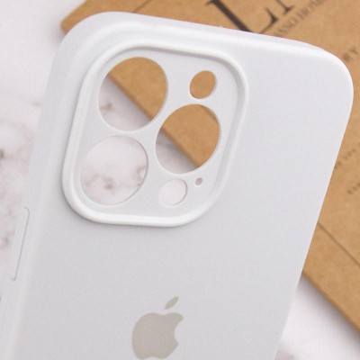 Чохол Silicone Case Full Camera Protective (AA) для Apple iPhone 15 Pro (6.1") Білий / White Чохол Silicone Case Full Camera Protective (AA) для Apple iPhone 15 Pro (6.1") Білий / White