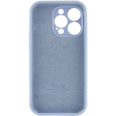 Чохол Silicone Case Full Camera Protective (AA) для Apple iPhone 15 Pro (6.1") Блакитний / Lilac Blue