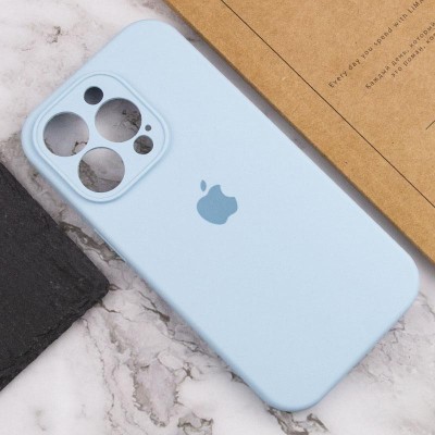Чохол Silicone Case Full Camera Protective (AA) для Apple iPhone 15 Pro (6.1") Блакитний / Sweet Blue Чохол Silicone Case Full Camera Protective (AA) для Apple iPhone 15 Pro (6.1") Блакитний / Sweet Blue