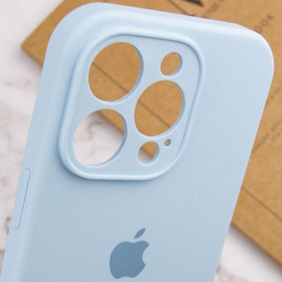 Чохол Silicone Case Full Camera Protective (AA) для Apple iPhone 15 Pro (6.1") Блакитний / Sweet Blue Чохол Silicone Case Full Camera Protective (AA) для Apple iPhone 15 Pro (6.1") Блакитний / Sweet Blue