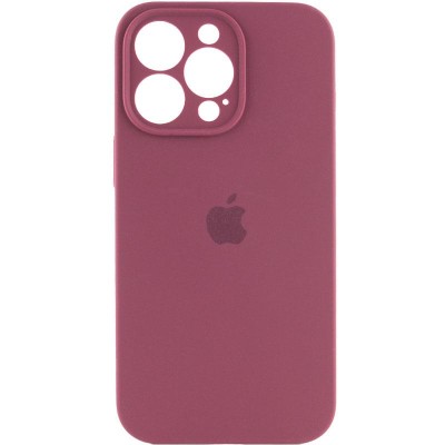 Чохол Silicone Case Full Camera Protective (AA) для Apple iPhone 15 Pro (6.1") Бордовий / Plum Чохол Silicone Case Full Camera Protective (AA) для Apple iPhone 15 Pro (6.1") Бордовий / Plum