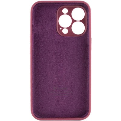Чохол Silicone Case Full Camera Protective (AA) для Apple iPhone 15 Pro (6.1") Бордовий / Plum Чохол Silicone Case Full Camera Protective (AA) для Apple iPhone 15 Pro (6.1") Бордовий / Plum