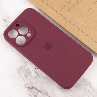Чохол Silicone Case Full Camera Protective (AA) для Apple iPhone 15 Pro (6.1") Бордовий / Plum Чохол Silicone Case Full Camera Protective (AA) для Apple iPhone 15 Pro (6.1") Бордовий / Plum