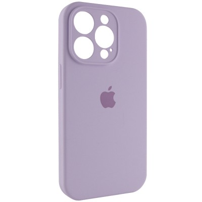 Чохол Silicone Case Full Camera Protective (AA) для Apple iPhone 15 Pro (6.1") Бузковий / Lilac