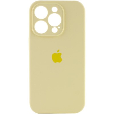 Чохол Silicone Case Full Camera Protective (AA) для Apple iPhone 15 Pro (6.1") Жовтий / Mellow Yellow Чохол Silicone Case Full Camera Protective (AA) для Apple iPhone 15 Pro (6.1") Жовтий / Mellow Yellow