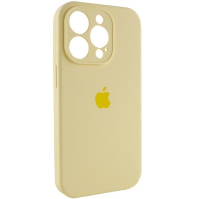 Чохол Silicone Case Full Camera Protective (AA) для Apple iPhone 15 Pro (6.1") Жовтий / Mellow Yellow Чохол Silicone Case Full Camera Protective (AA) для Apple iPhone 15 Pro (6.1") Жовтий / Mellow Yellow