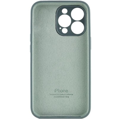 Чохол Silicone Case Full Camera Protective (AA) для Apple iPhone 15 Pro (6.1") Зелений / Pine green Чохол Silicone Case Full Camera Protective (AA) для Apple iPhone 15 Pro (6.1") Зелений / Pine green