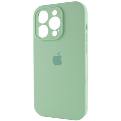Чохол Silicone Case Full Camera Protective (AA) для Apple iPhone 15 Pro (6.1") Зелений / Pistachio Чохол Silicone Case Full Camera Protective (AA) для Apple iPhone 15 Pro (6.1") Зелений / Pistachio