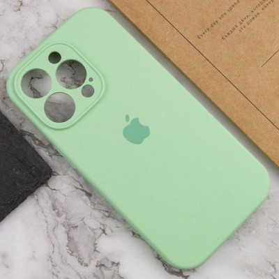 Чохол Silicone Case Full Camera Protective (AA) для Apple iPhone 15 Pro (6.1") Зелений / Pistachio Чохол Silicone Case Full Camera Protective (AA) для Apple iPhone 15 Pro (6.1") Зелений / Pistachio