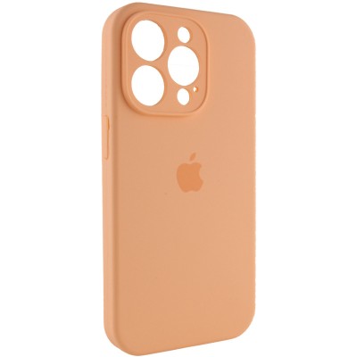 Чохол Silicone Case Full Camera Protective (AA) для Apple iPhone 15 Pro (6.1") Помаранчевий / Cantaloupe Чохол Silicone Case Full Camera Protective (AA) для Apple iPhone 15 Pro (6.1") Помаранчевий / Cantaloupe