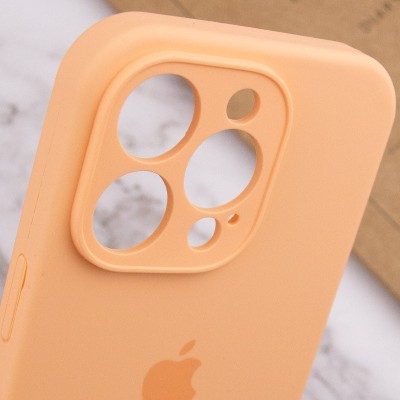 Чохол Silicone Case Full Camera Protective (AA) для Apple iPhone 15 Pro (6.1") Помаранчевий / Cantaloupe Чохол Silicone Case Full Camera Protective (AA) для Apple iPhone 15 Pro (6.1") Помаранчевий / Cantaloupe
