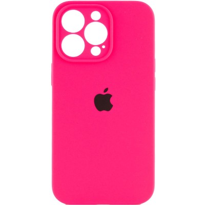 Чохол Silicone Case Full Camera Protective (AA) для Apple iPhone 15 Pro (6.1") Рожевий / Barbie pink Чохол Silicone Case Full Camera Protective (AA) для Apple iPhone 15 Pro (6.1") Рожевий / Barbie pink