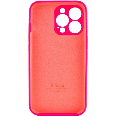 Чохол Silicone Case Full Camera Protective (AA) для Apple iPhone 15 Pro (6.1") Рожевий / Barbie pink Чохол Silicone Case Full Camera Protective (AA) для Apple iPhone 15 Pro (6.1") Рожевий / Barbie pink