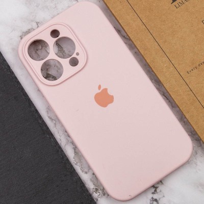 Чохол Silicone Case Full Camera Protective (AA) для Apple iPhone 15 Pro (6.1") Рожевий / Chalk Pink Чохол Silicone Case Full Camera Protective (AA) для Apple iPhone 15 Pro (6.1") Рожевий / Chalk Pink